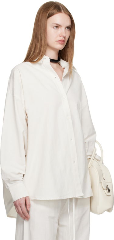 Skjorte Fear of God Fear of God ESSENTIALS Relaxed Shirt Hvid | 186SP255524FW, 1