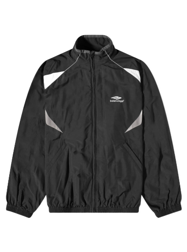 Jakke Balenciaga Nylon Track Jacket Sort | 746483-TOO48-1000