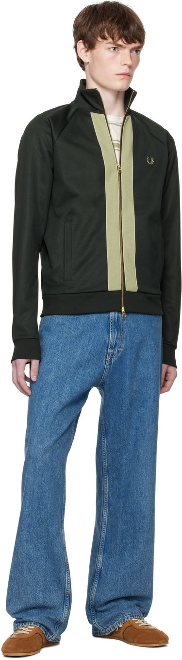 Jakke Fred Perry Fred Perry Chenille Tape Track Jacket Grøn | J9051, 3