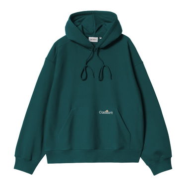Sweatshirt Carhartt WIP Hooded Script Sweatshirt Grøn | I034430_9, 0