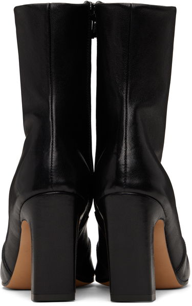 Sneakers og sko Khaite Khaite Nevada Stretch High Heel Boots Sort | F1067-836, 1