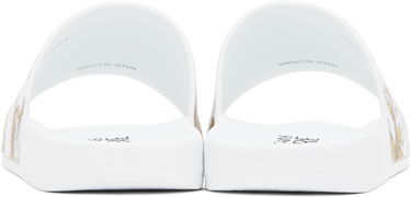 Sneakers og sko Versace Versace Jeans Couture Outline Barocco Pool Slides Hvid | E78YA3SQ4_EZS365, 1