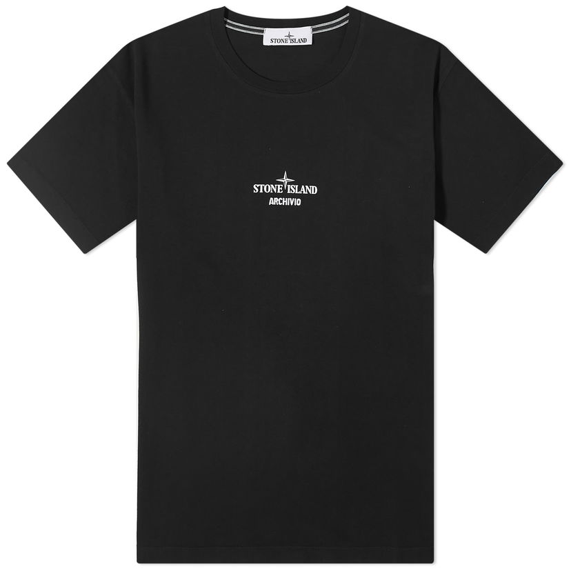 T-shirt Stone Island Archivo Print T-Shirt Sort | 80152NS91-V0029