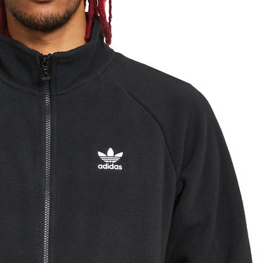 Sweatshirt adidas Originals Trefoil Teddy Fleece Jacket Sort | HK7295, 2