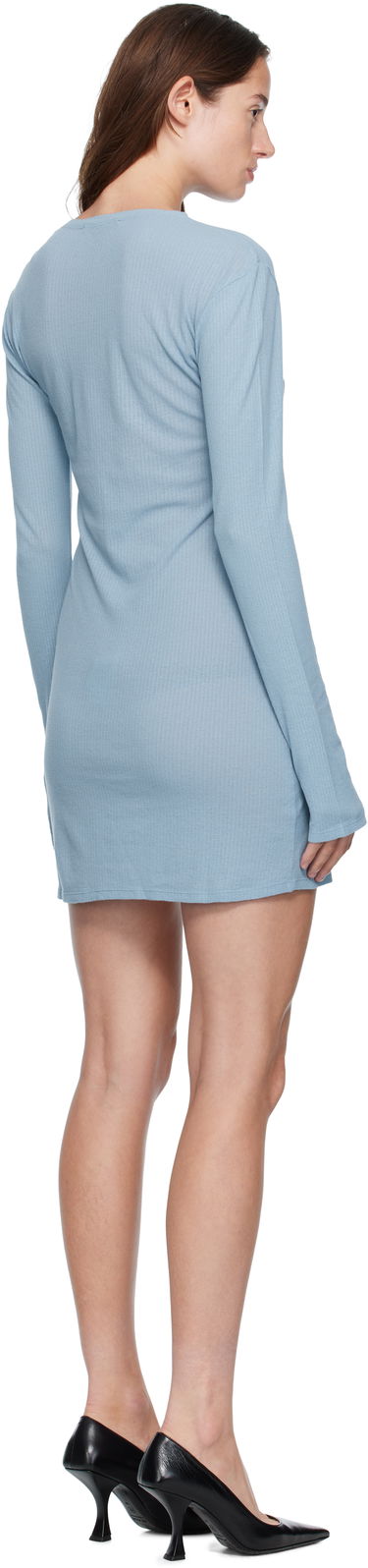 Kjole Ksubi Ksubi Crawford Long Sleeve Minidress Blå | WFA25DR008, 2