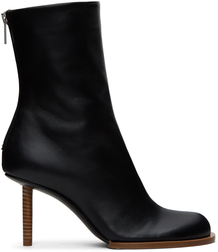 Sneakers og sko Jacquemus Le Chouchou 'Les Bottines Rond Carré' Boots "Black" Sort | 23H233FO116-3073, 0