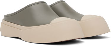 Skopleje Marni Marni Pablo Sabot Slip-On Loafers Grøn | SNZU017302 P7226, 3