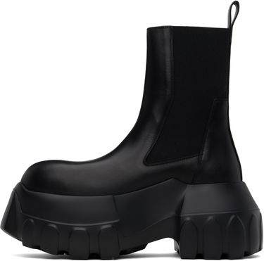 Sneakers og sko Rick Owens Rick Owens Hollywood Beatle Mega Tractor Chelsea Boots Sort | RU01E5860 LOO, 2