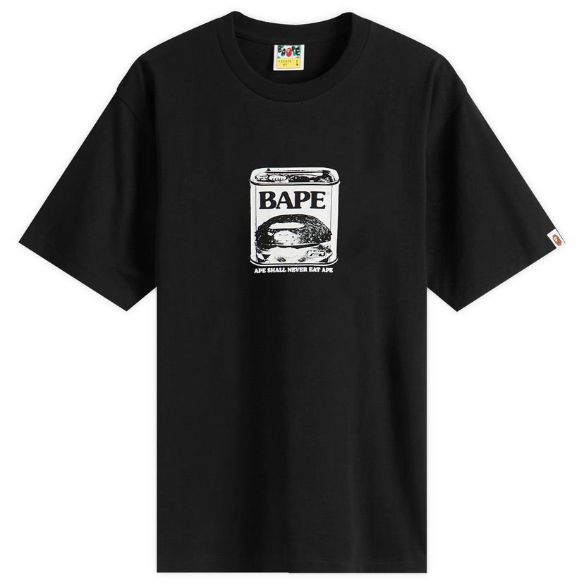 T-shirt BAPE A Bathing Ape Can Food T-Shirt, Size Small Sort | 001TEL801336M-BLK