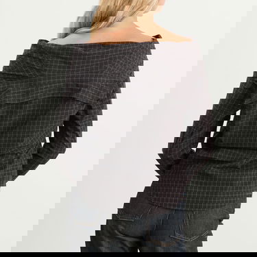 Skjorte OUR LEGACY Our Legacy Kaonashi Wide Neck Shirt, Size EUR 32 Sort | W4252KB, 3