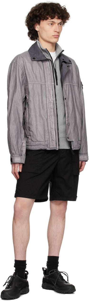Vindjakke Stone Island Stone Island Raw Linen Plated Jacket Grå | K1S15 4100039 S0030, 4