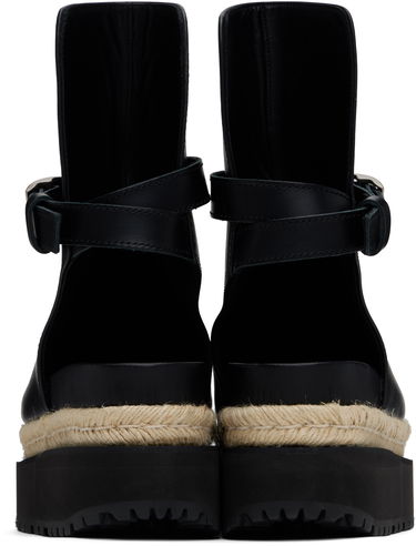 Kjole sacai sacai Jodphur Espadrille Platform Sandals Sort | 25-07919, 1