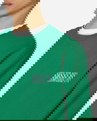 Sweatshirt Awake NY Logo Crewneck Sweatshirt Green Grøn | 9031833 GRN, 5