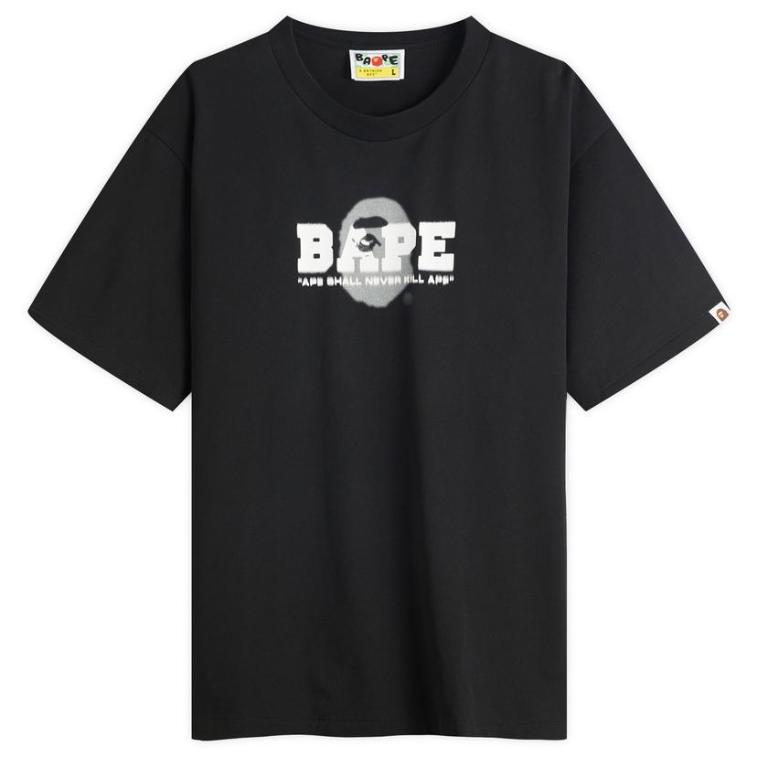 T-shirt BAPE Graffiti Logo Relaxed Fit Tee Sort | 001TEL301308M-BLK