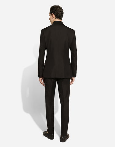 Træningsdragt Dolce & Gabbana Dolce & Gabbana Single-Breasted Taormina-Fit Suit 58 Sort | GKAHMTFUTBTN0000, 2