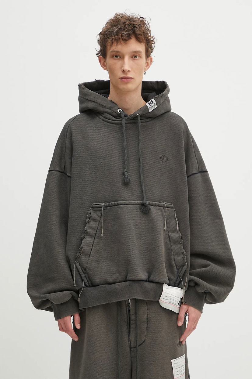 Sweatshirt Maison MIHARA YASUHIRO Maison MIHARA YASUHIRO Amateur Sewn Wide Back Hoodie Grå | A14HD522