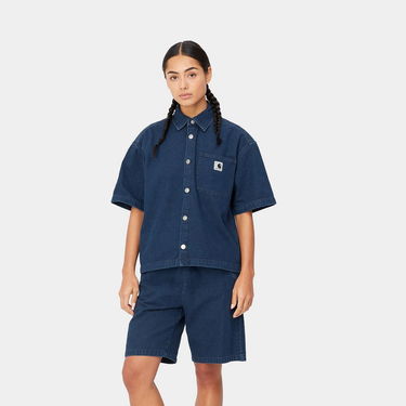 Skjorte Carhartt WIP Lovilia Shirt Mørkeblå | I031935_01_06, 3