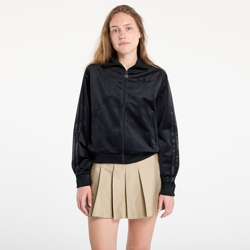 Sweatshirt adidas Originals Adicolor Velour Track Top Sort | JY2592