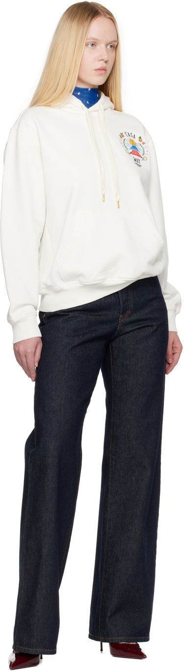 Sweatshirt Casablanca Casablanca 'Casa Way' Mountain Hoodie Hvid | WPF25-JTP-362-01, 3