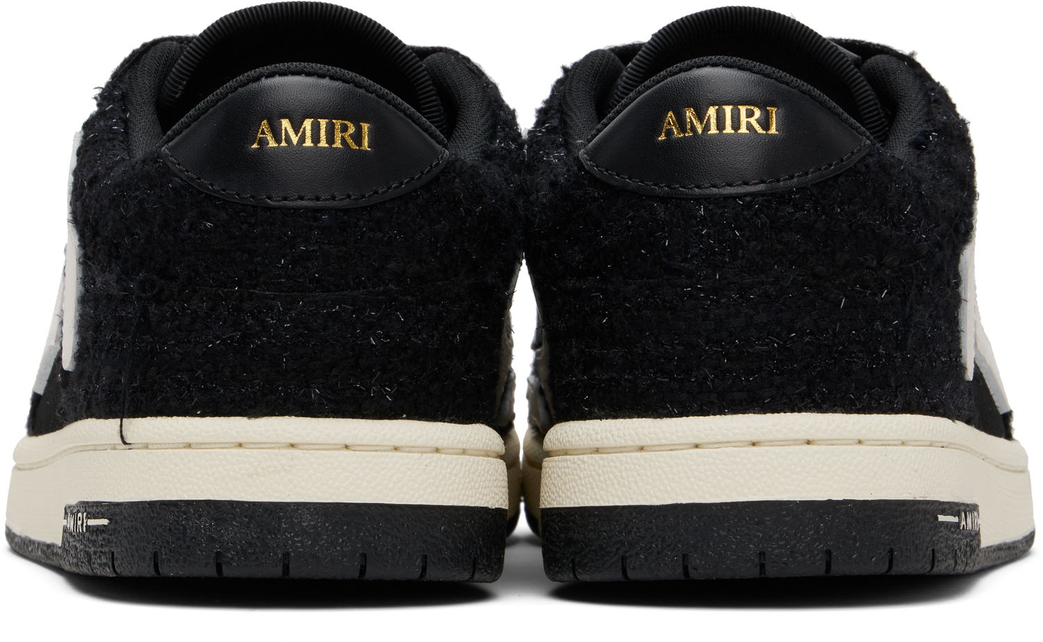 Sneakers og sko AMIRI AMIRI Boucle Skel Top Low Sort | AMFOSR1169, 1