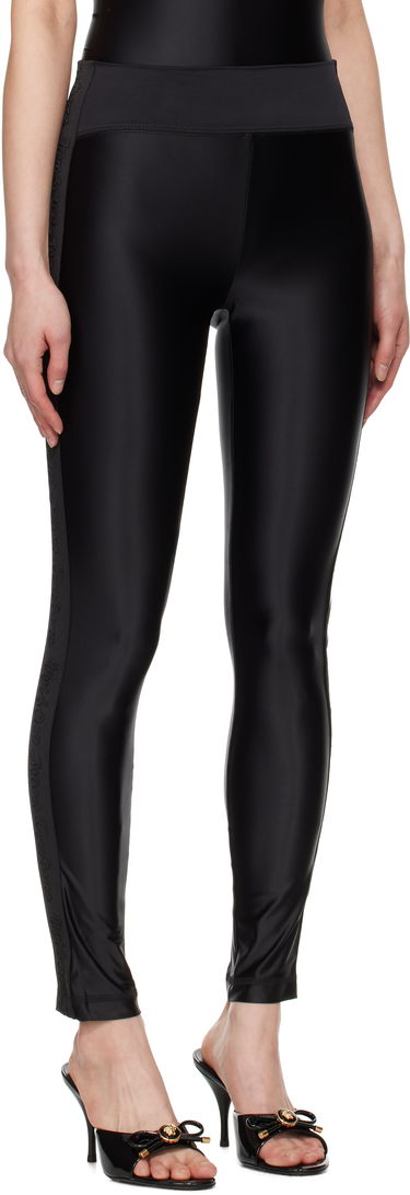 Leggings Versace Versace Jeans Couture Logo Trim Leggings Brun | E78HAC114_EJ0223, 4