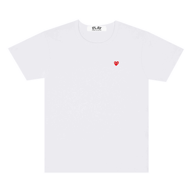 T-shirt Comme des Garçons PLAY Small Heart T-Shirt Hvid | AZ T303 051 2, 0