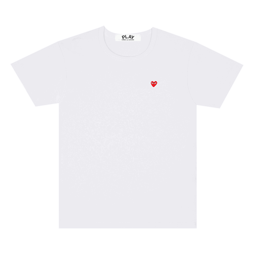 T-shirt Comme des Garçons PLAY Small Heart T-Shirt Hvid | AZ T303 051 2