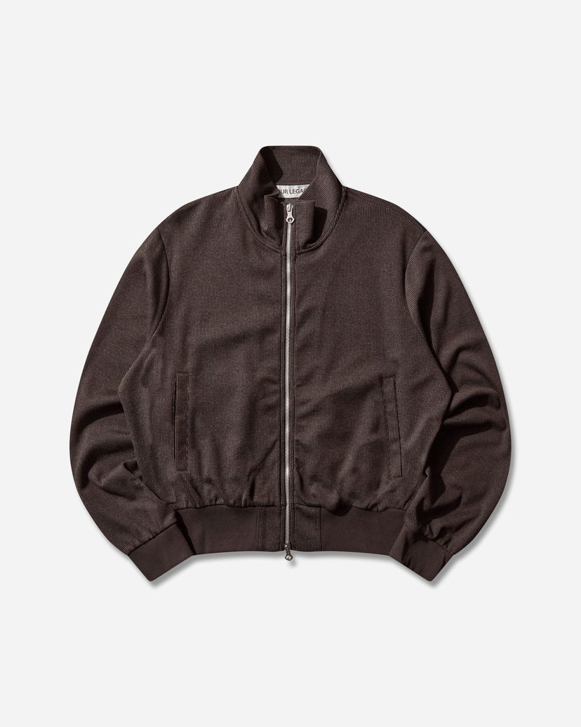 Bomberjakke OUR LEGACY Mob Jacket Track and Field Pinstripe Brun | M4256MT 001