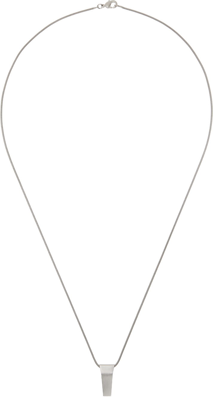 Halskæde Rick Owens Silver Porterville Mini Trunk Charm Necklace Metalisk | RJ0000099 MMT, 0
