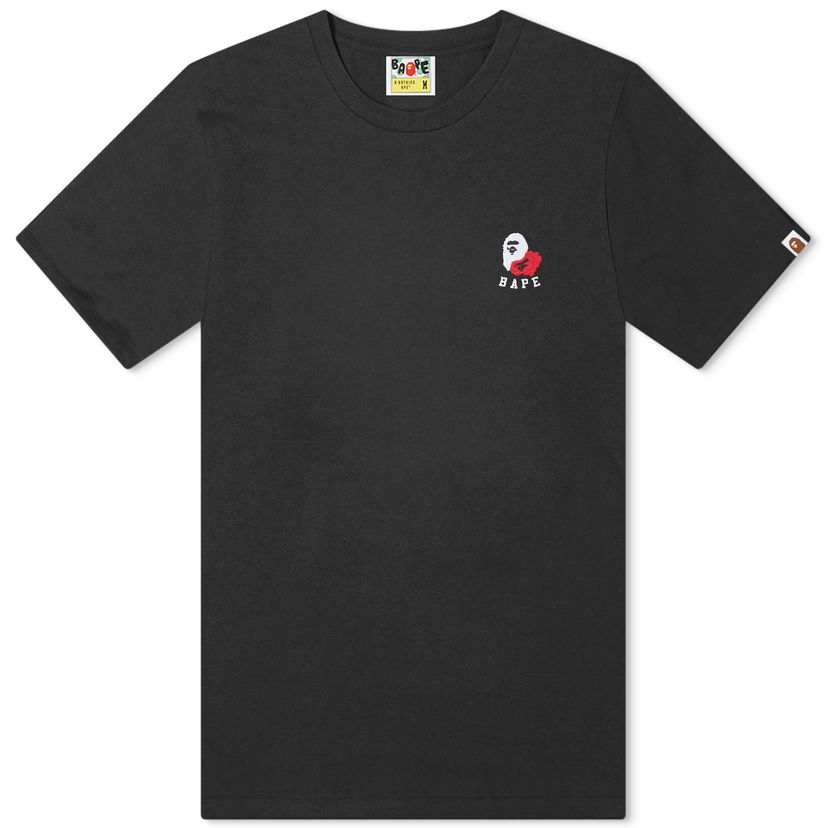 T-shirt BAPE A Bathing Ape Ape Head 2 Point T-Shirt Sort | 001TEK301301M-BLK