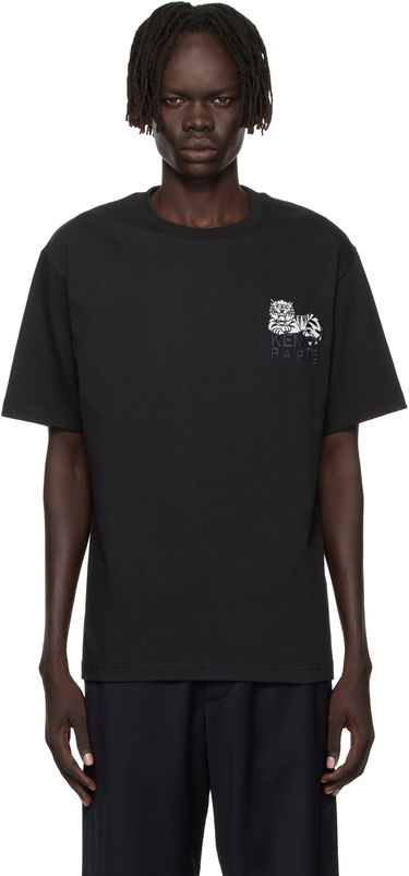 T-shirt KENZO Kenzo Paris 'KENZO Happy Tiger' Embroidered T-Shirt Sort | FF65TS2554SI, 0