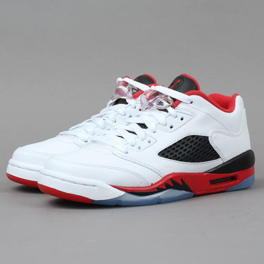 Sneakers og sko Jordan Air Jordan 5 Retro Low ''Fire Red'' 2016 GS Hvid | 314338-101, 1