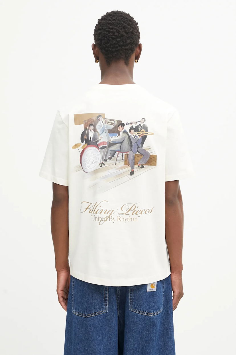 T-shirt Filling Pieces Filling Pieces Band Graphic T-Shirt Hvid | 422520500238