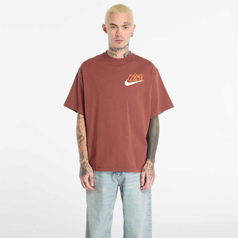 T-shirt Nike T-shirt Solo Swoosh Bourgogne | IH4294-218