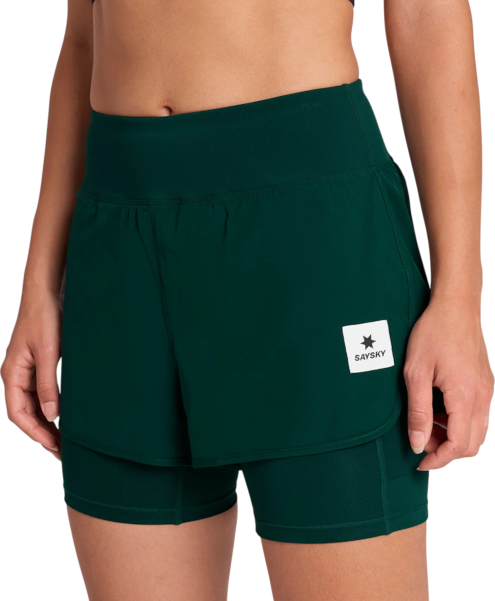 Shorts Saysky Saysky Women's Pace 2 in 1 3" Shorts Grøn | owrsh23c317-owrsh23c317, 0