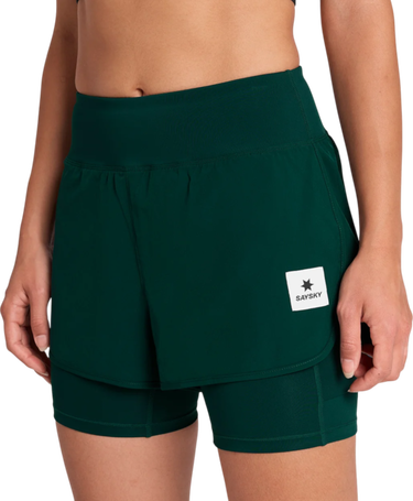 Shorts Saysky Saysky Women's Pace 2 in 1 3" Shorts Grøn | owrsh23c317-owrsh23c317, 0