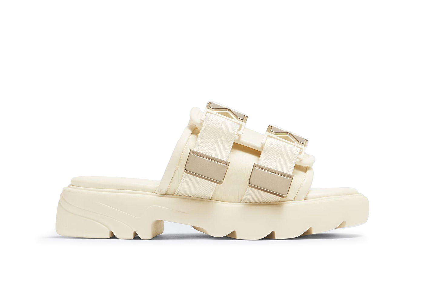 Sneakers og sko Bottega Veneta Flash Buckle Strap Platform Sandals Hvid | 690097V0DS22916, 0