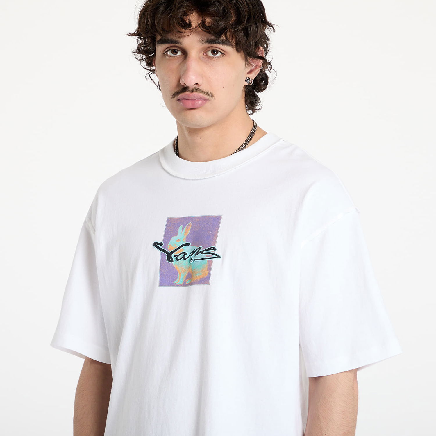 T-shirt Vans Premium Down The Rabbit Hole T-Shirt, Size L Hvid | VN000MF8WHT, 1