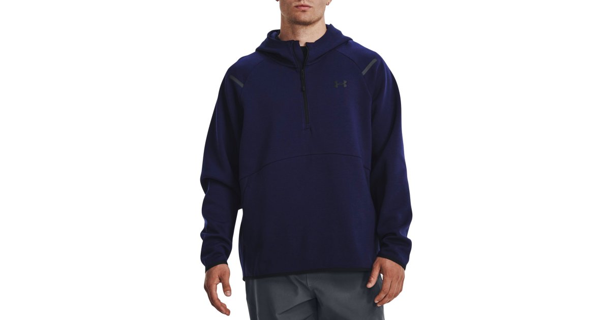 Sweatshirt Under Armour Unstoppable Fleece Hoodie Mørkeblå | 1379811-410, 1