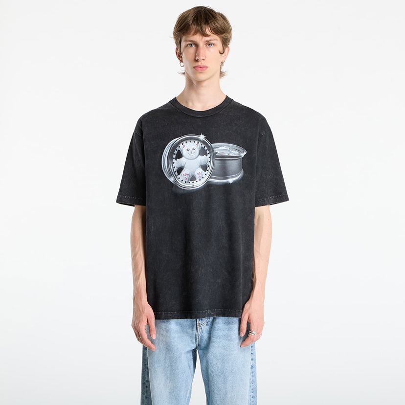 T-shirt RIPNDIP RIPNDIP Nerm Wheels T-Shirt Vintage Wash Sort | RNDFALL25119