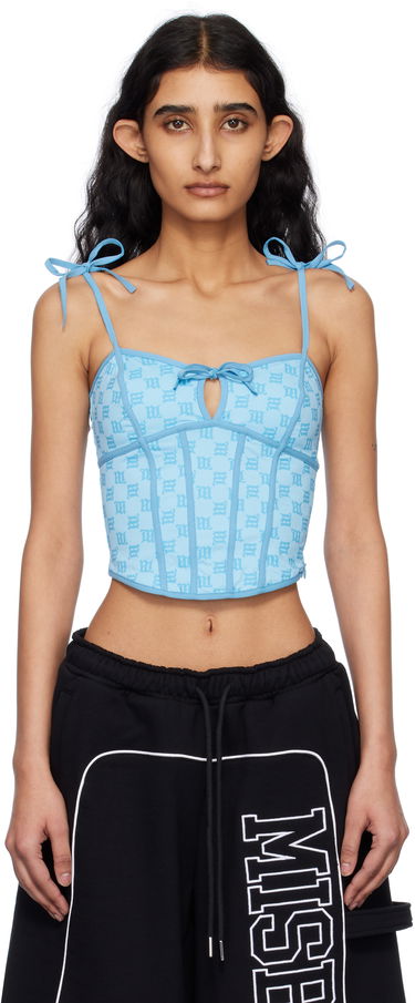 Tanktop MISBHV MISBHV Monogram Coquette Tank Top Blå | 250W114, 0