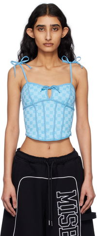 MISBHV Monogram Coquette Tank Top