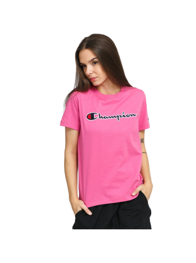 T-shirt Champion Crewneck T-Shirt Lyserød | 114472 IBR