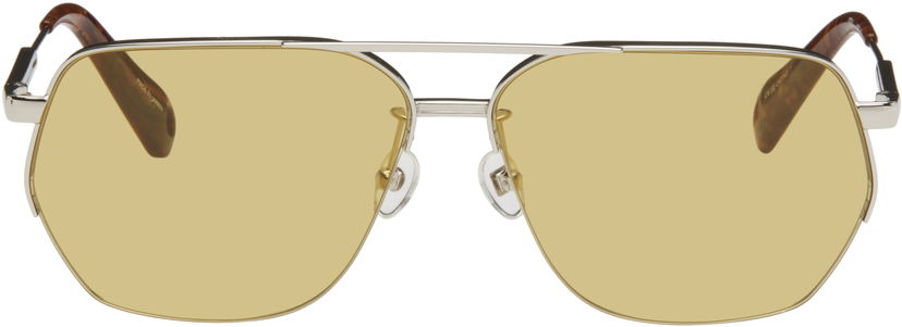 Solbriller Jacquemus Aviator Sunglasses Gul | JAC67C3SUN