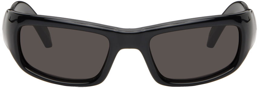 Solbriller Balenciaga Hamptons Rectangle Sunglasses Sort | BB0320S, 0