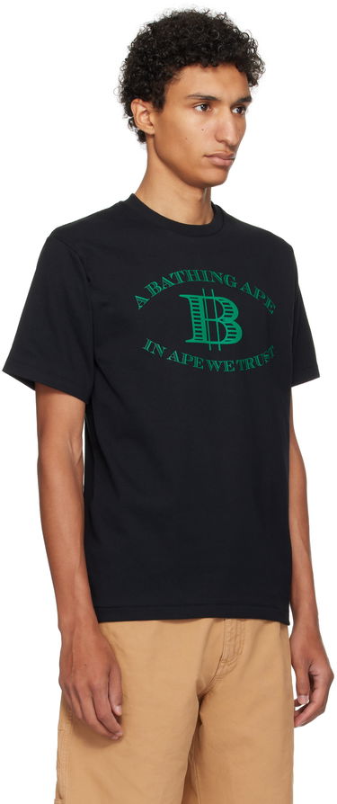 T-shirt BAPE Money 'B' Logo T-Shirt Hvid | 001TEL301058M, 4