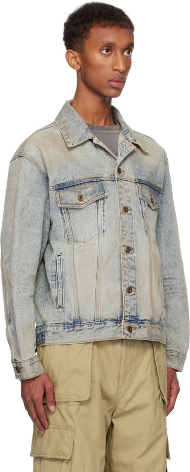 Jakke We11done We11done Washed Denim Jacket Blå | WD-DJ3-24-315-U-SK, 1