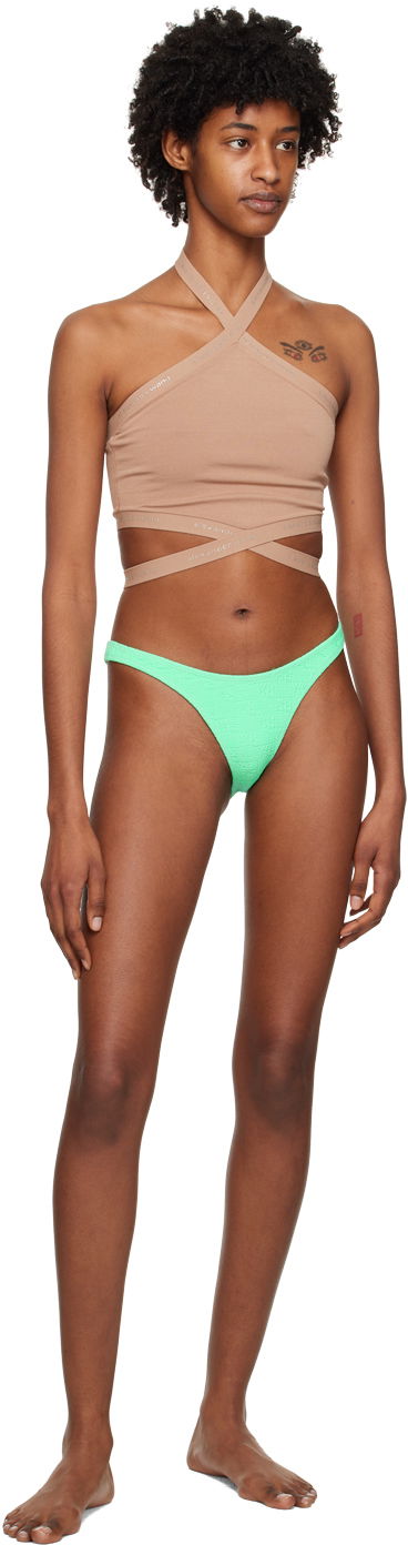 Badetøj Alexander Wang Jacquard Bikini Bottom Grøn | 4CC2238040, 3
