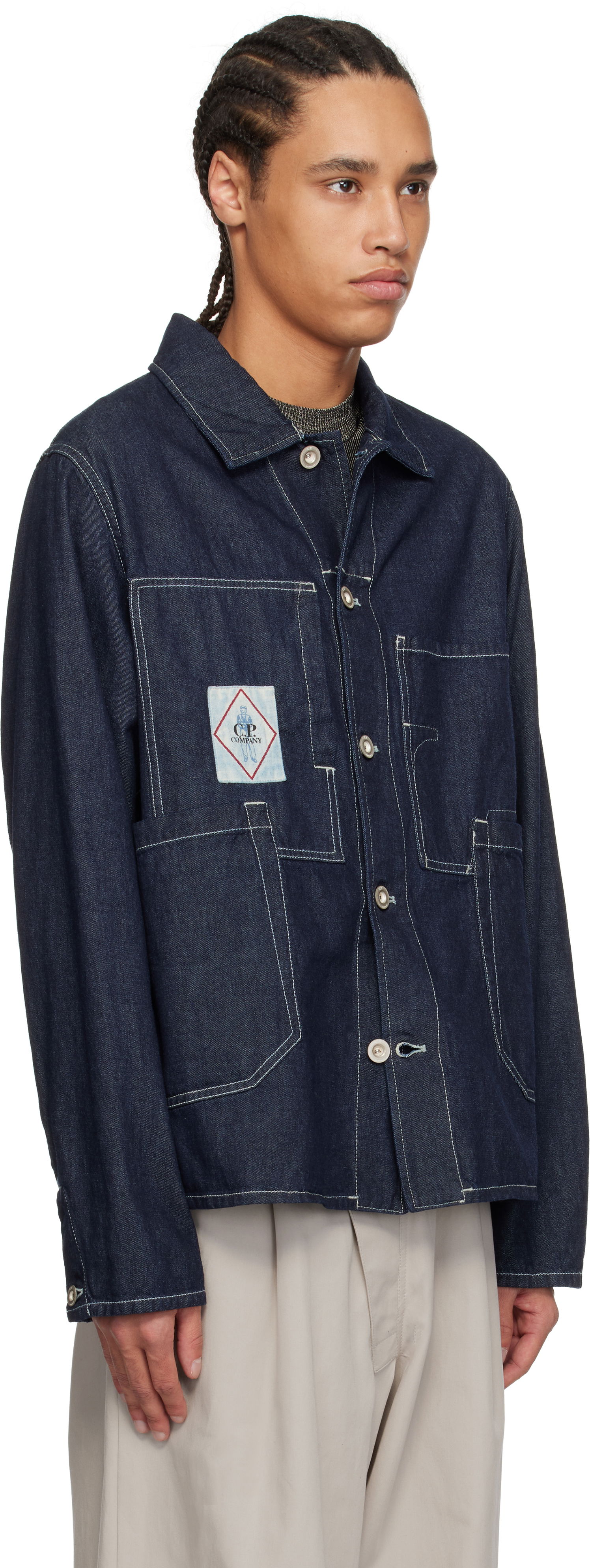 Jakke C.P. Company C.P. Company Denim Chore Jacket Blå | 18CMOW156A-110295W, 1