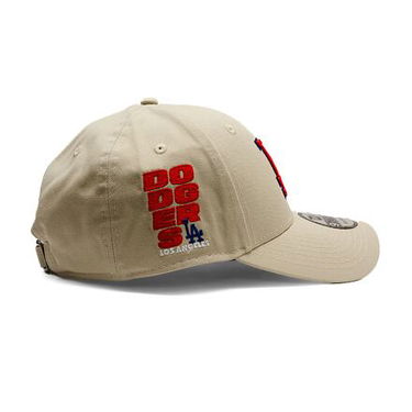Kasket New Era New Era MLB 9FORTY Side Patch LA Dodgers Adjustable Cap Beige | 60595218, 2
